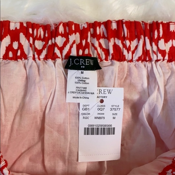 NWTs J Crew Ikat/Tribal Cotton Mini Skirt - Picture 4 of 8